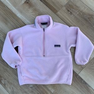 Patagonia Girls XS Zip Fleece Pullover Pink